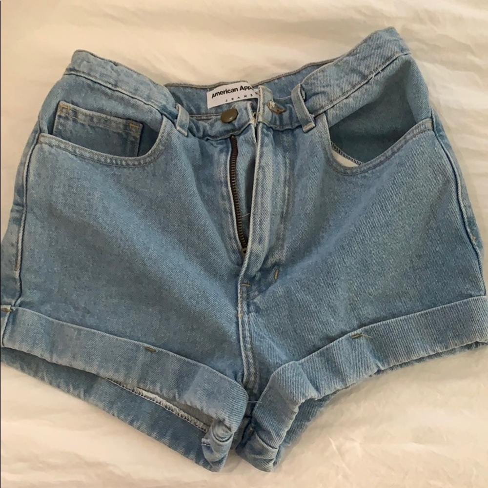 American apparel Jean shorts